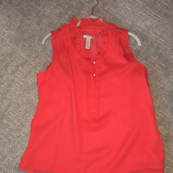 J. Crew Ruffled Silk Shell Top - Picture 5 of 5